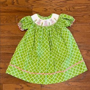 Easter Bunny smocked dress size 18 month